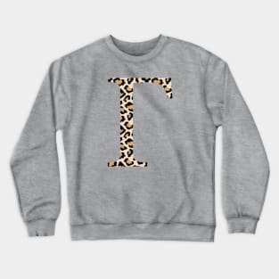 Gamma Cheetah Greek Letter Crewneck Sweatshirt